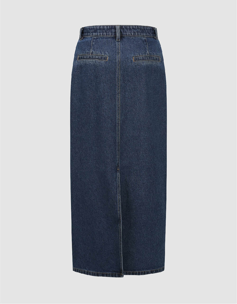 Midi Straight Denim Skirt