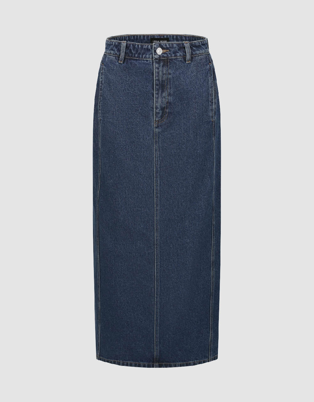 Midi Straight Denim Skirt