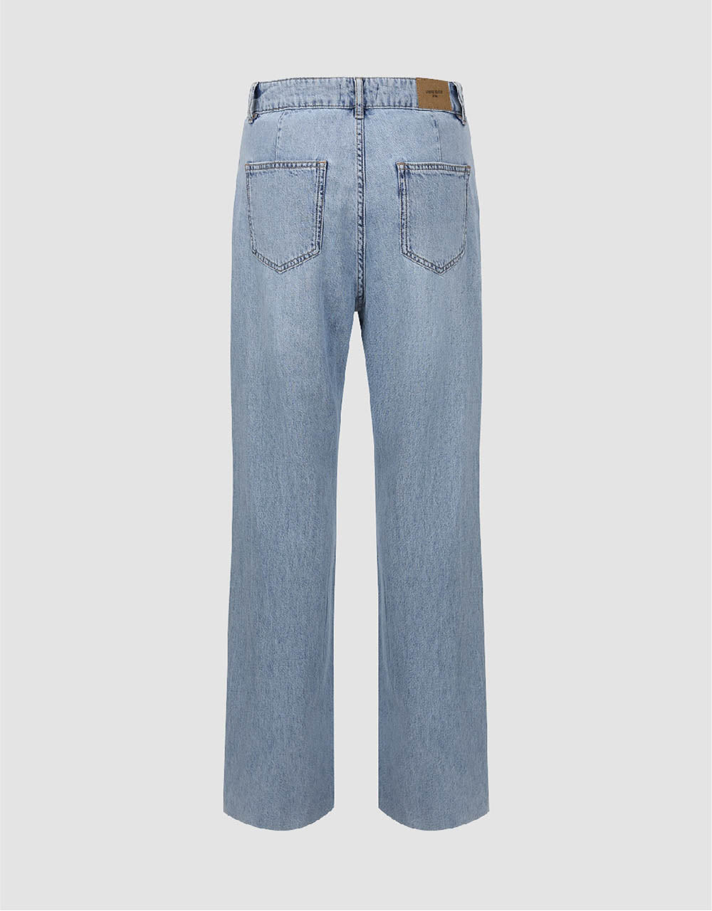 Split Hem Straight Jeans