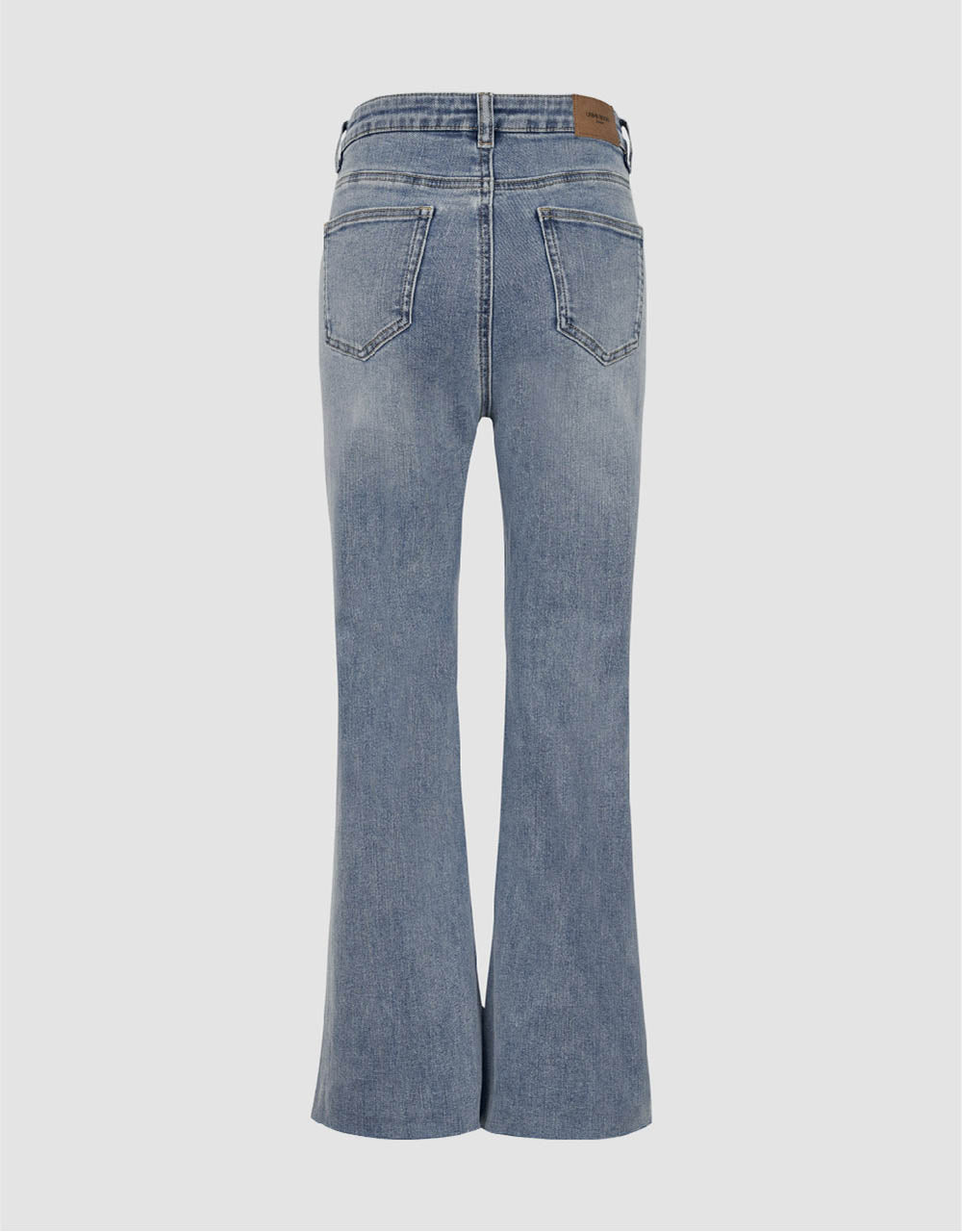 Raw Hem Flare Jeans