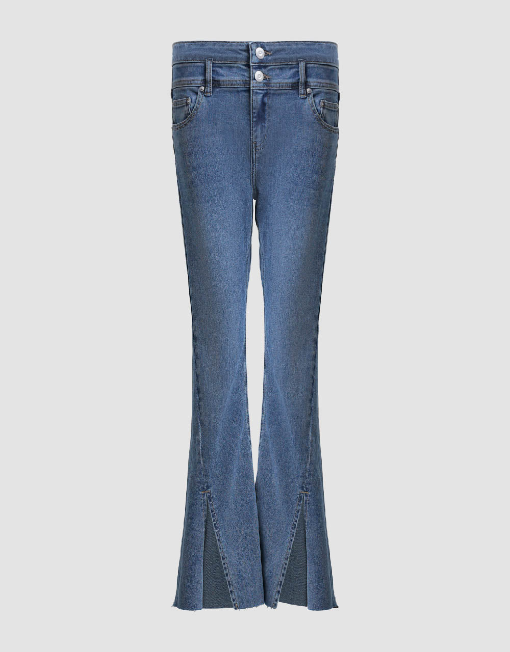 Split Hem Flare Jeans