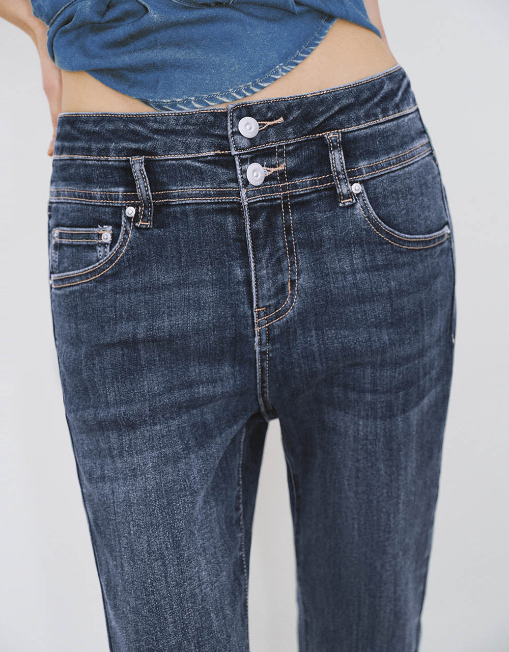 Split Hem Flare Jeans