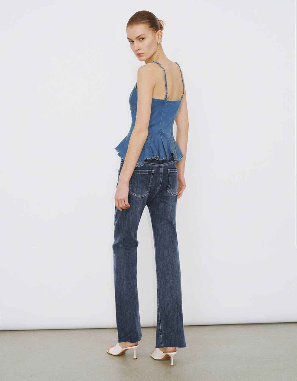 Split Hem Flare Jeans