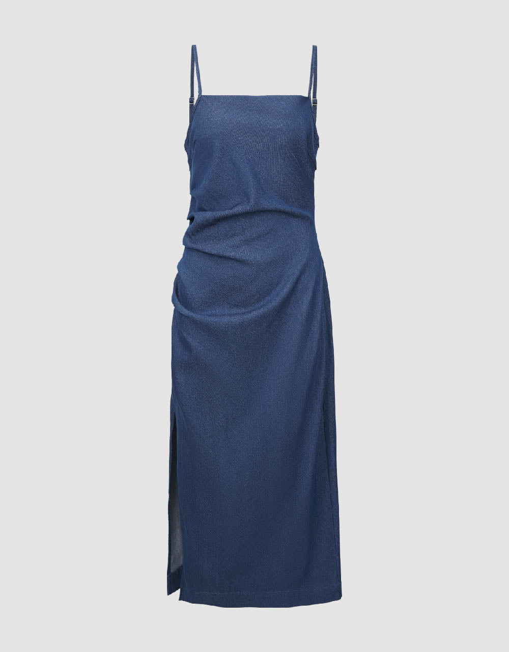 Ruched Cami Denim Dress