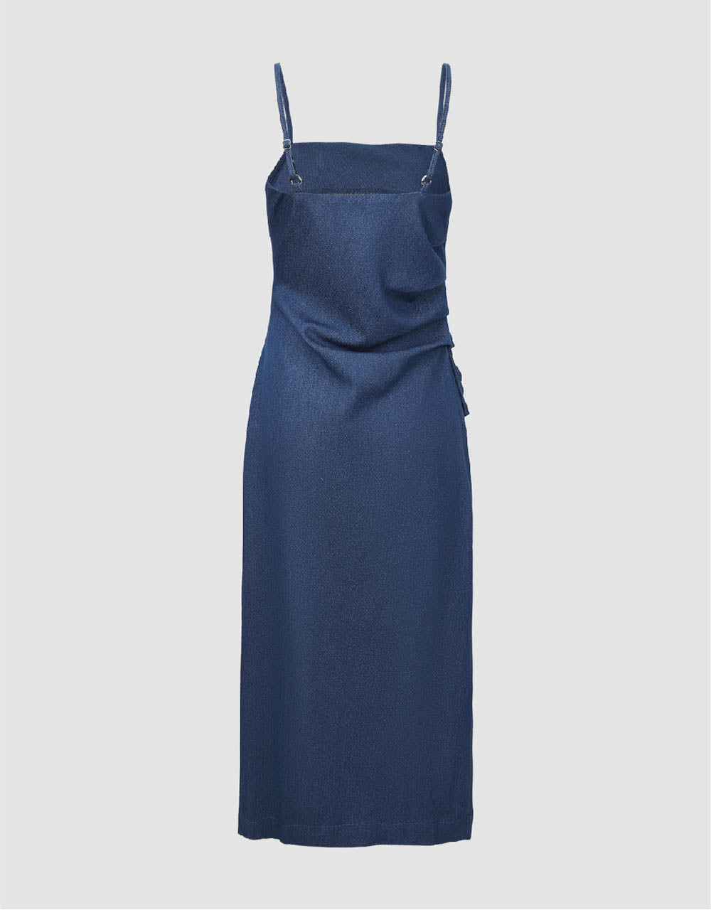 Ruched Cami Denim Dress