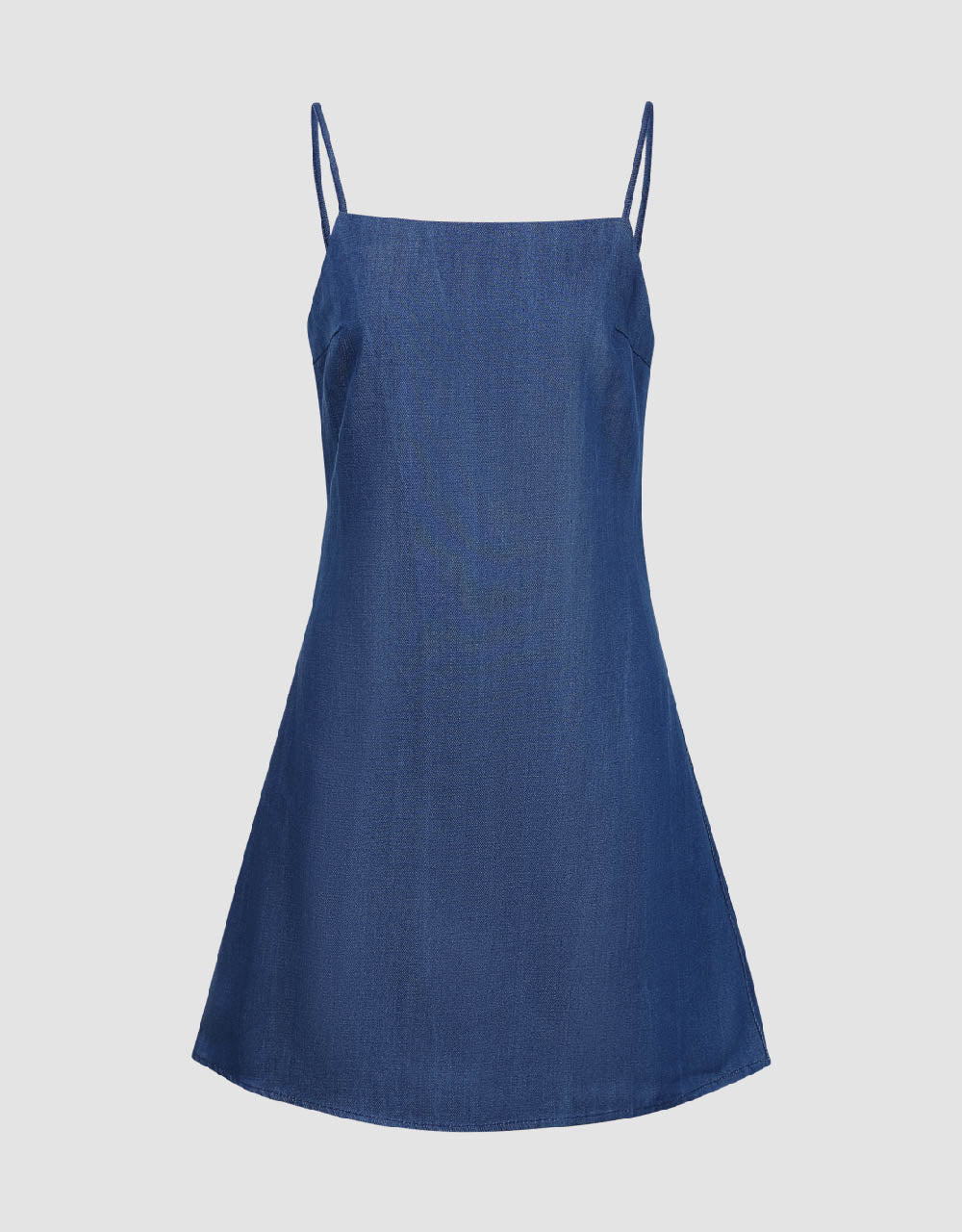 Off-Shoulder Denim Cami Dress