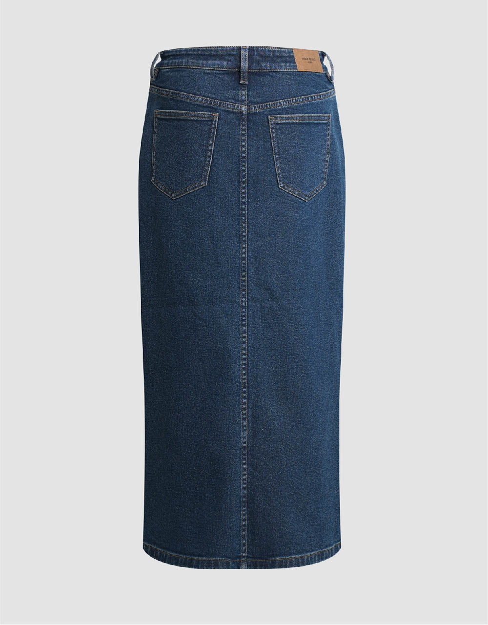 Split Hem Straight Denim Skirt