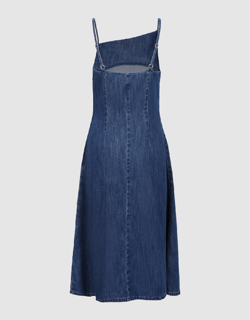 One Shoulder Denim Cami Dress