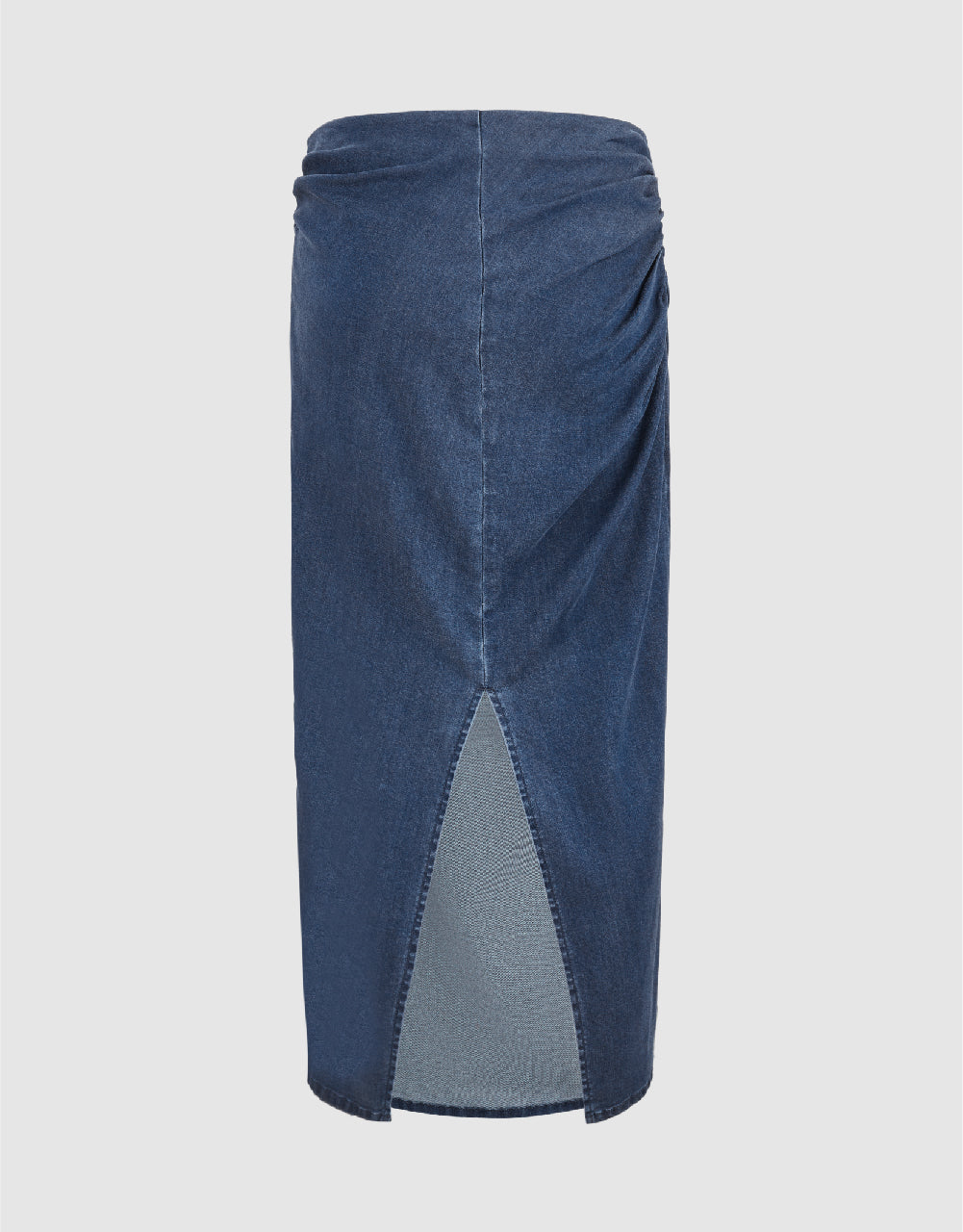 Midi Straight Denim Skirt