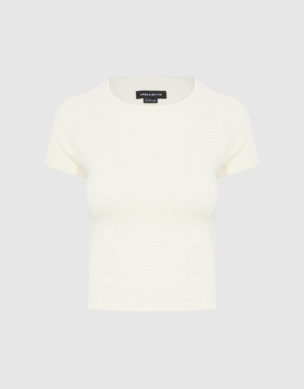 Skinny Crew Neck Knitted T-Shirt