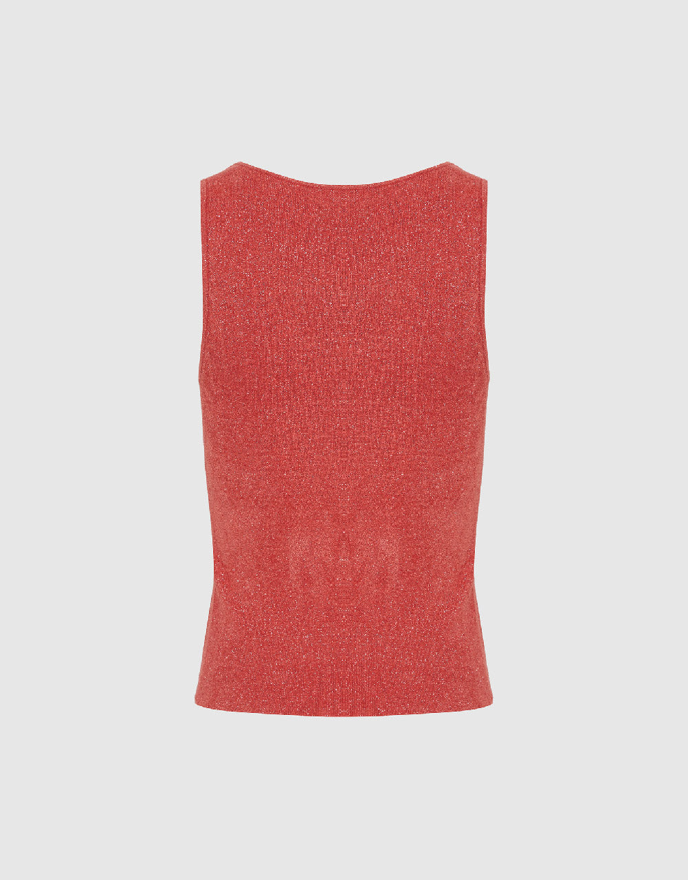 Square-cut Collar Knitted Tank Top