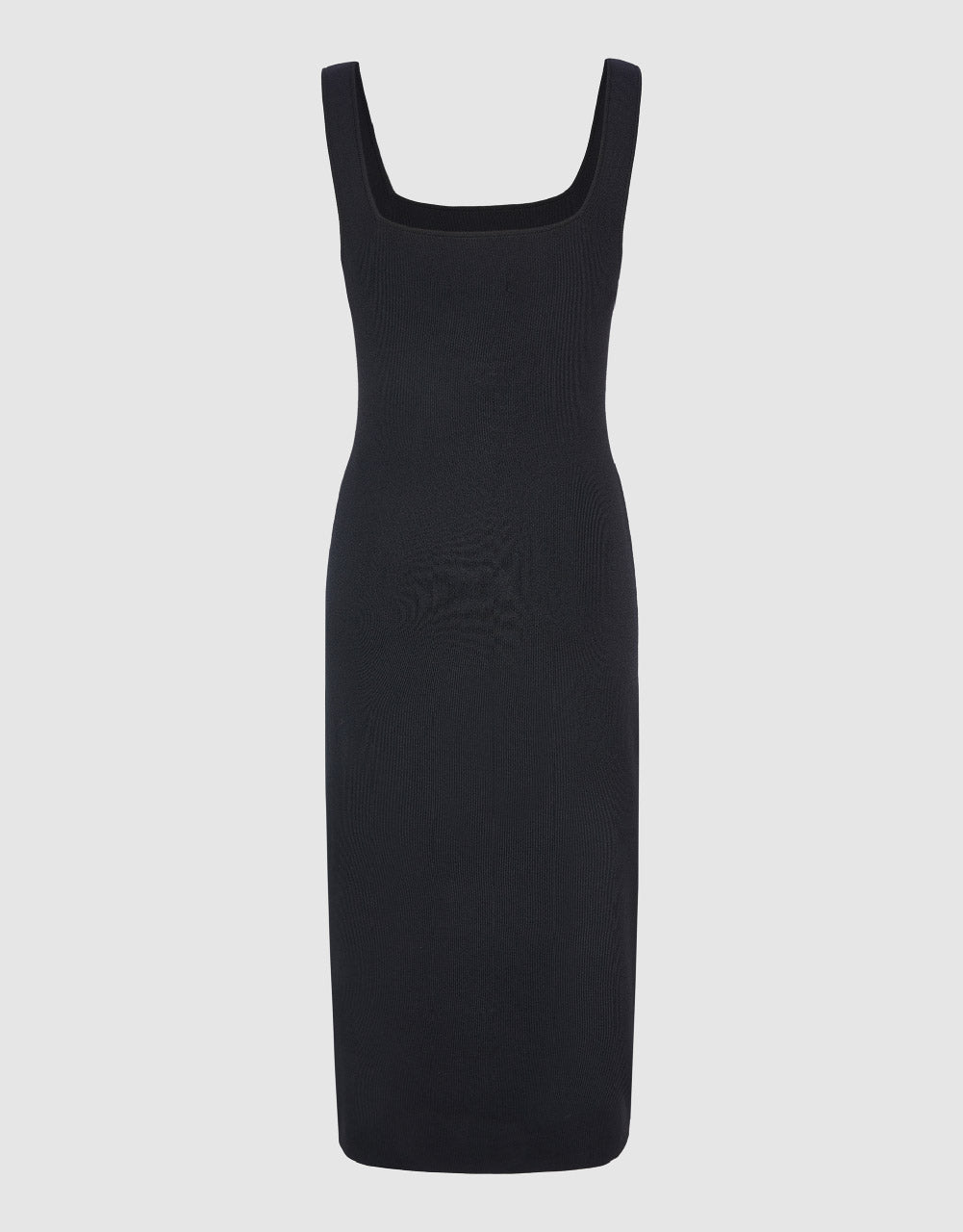 Sleeveless Square-Cut Collar Knitted Dress