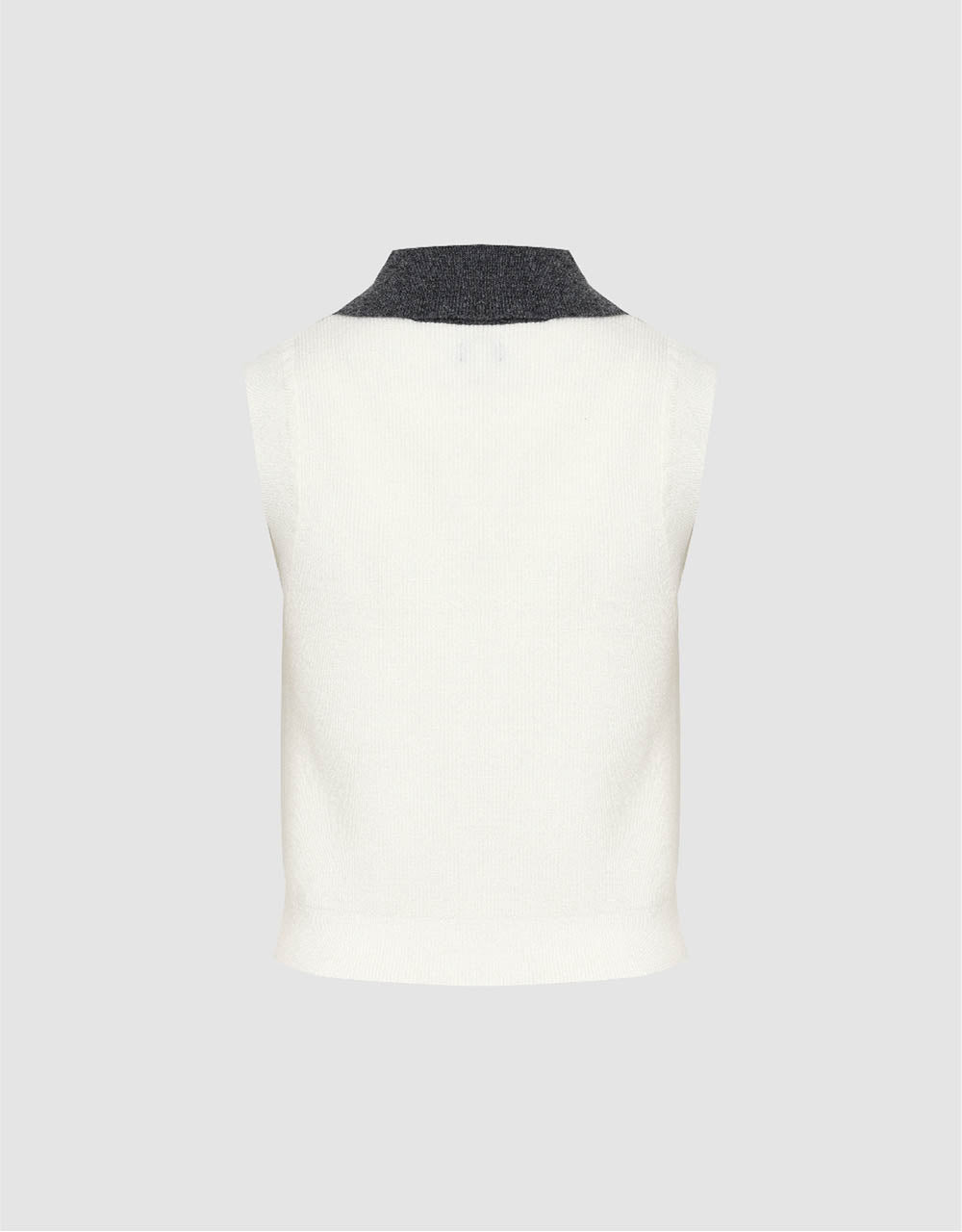 Lapel V-Neck Knitted Vest