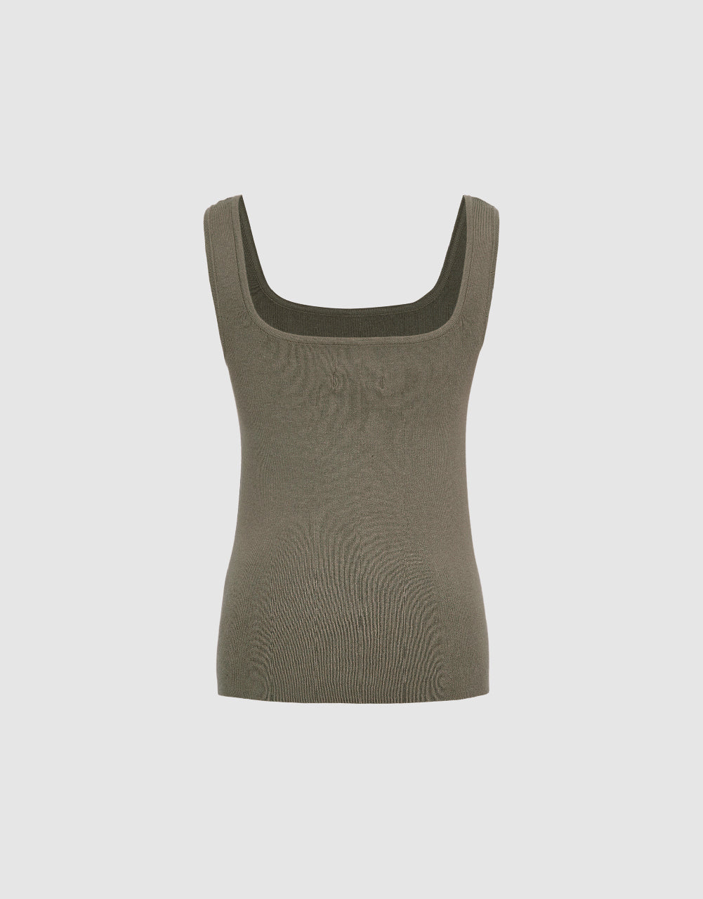 Square-cut Collar Knitted Vest