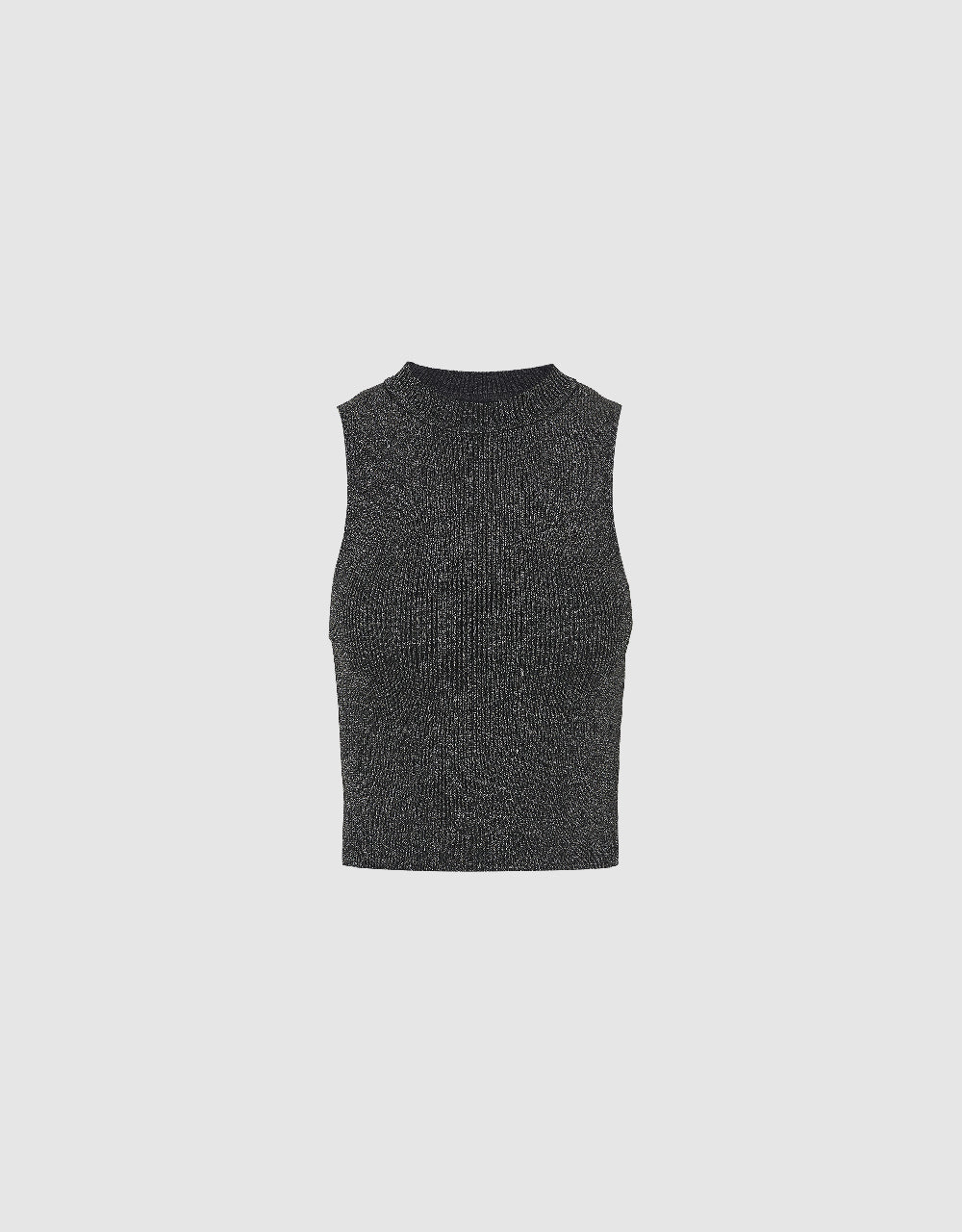 Crew Neck Knitted Tank Top