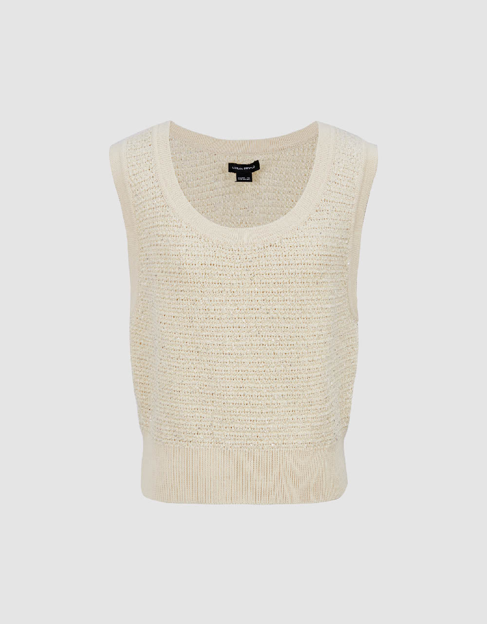 Crew Neck Knitted Tank Top