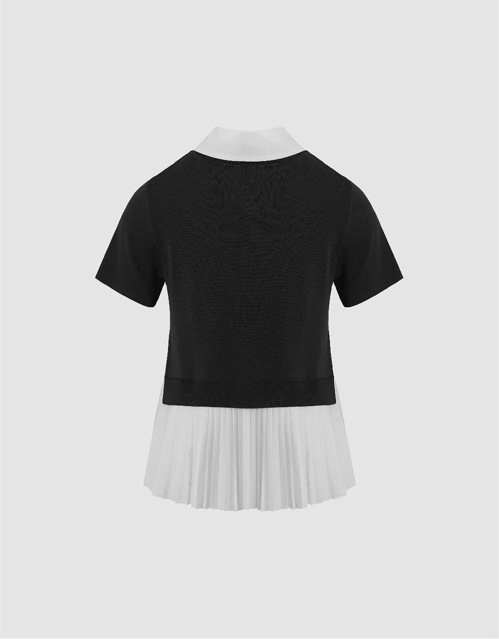 2 In 1 Crew Neck Knitted T-Shirt