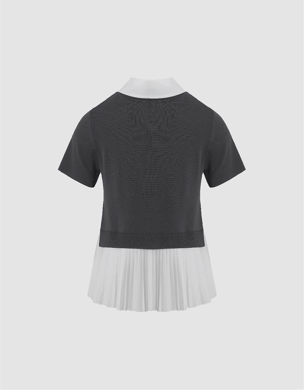 2 In 1 Crew Neck Knitted T-Shirt