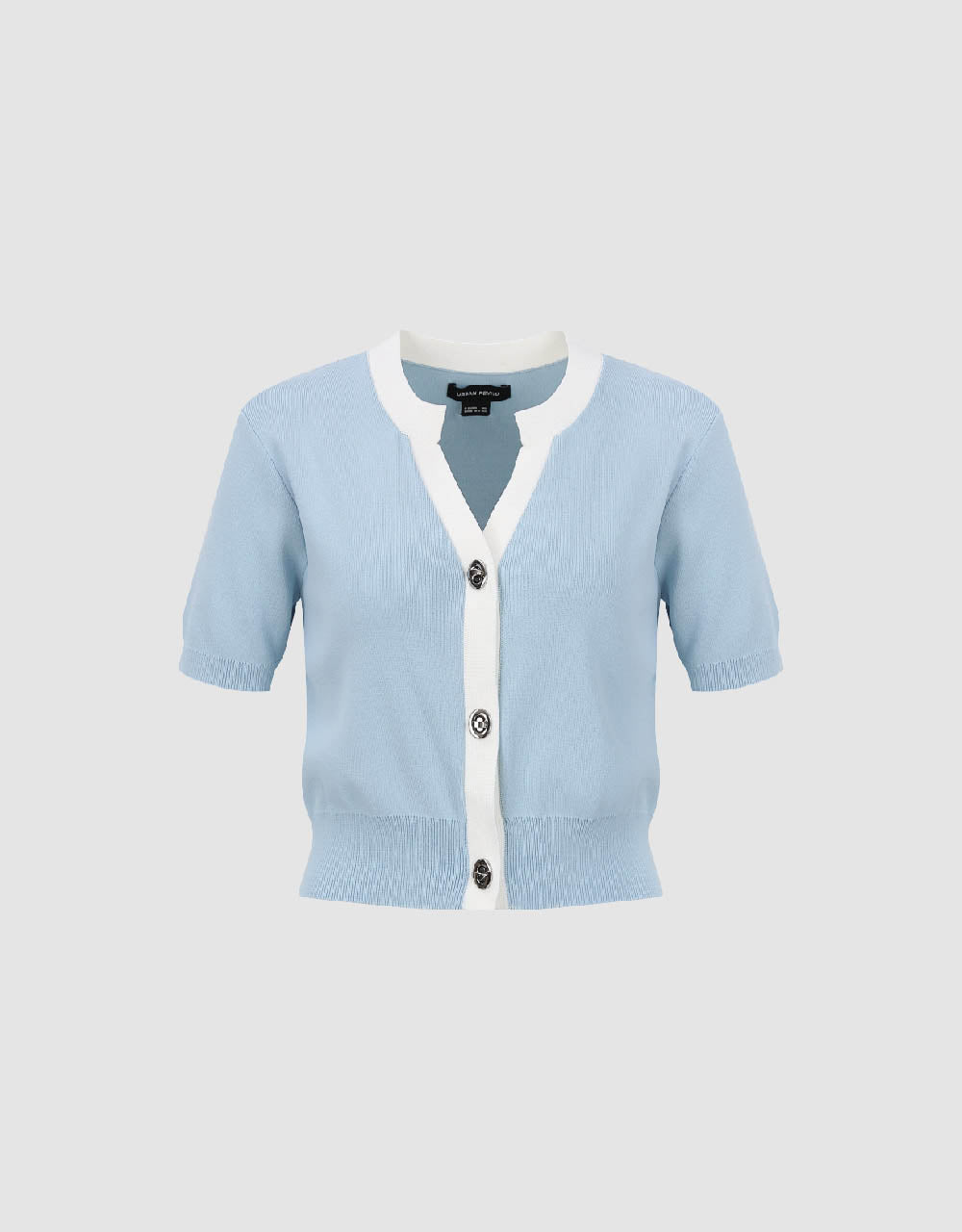 Notch Neck Knitted Cardigan