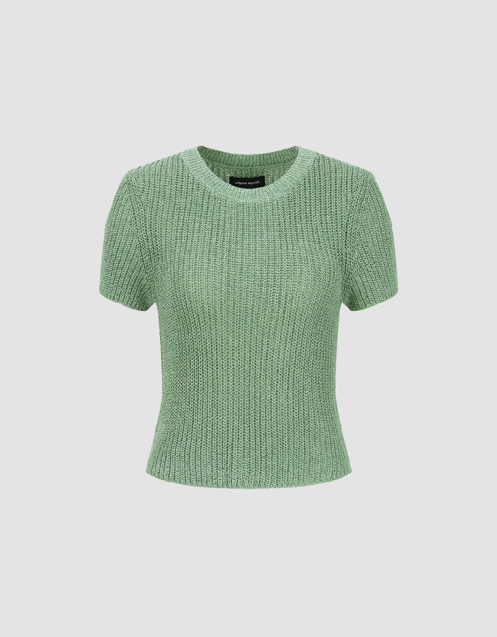 Crew Neck Knitted T-Shirt