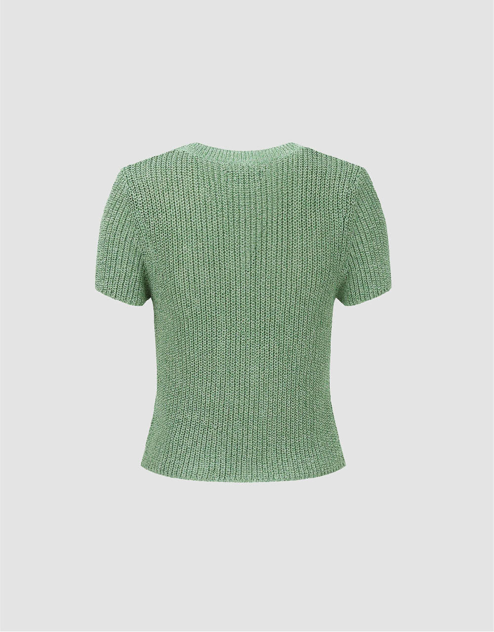 Crew Neck Knitted T-Shirt