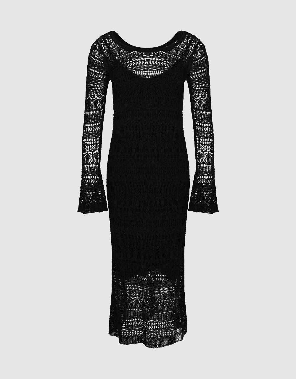 Crew Neck Knitted Skinny Dress