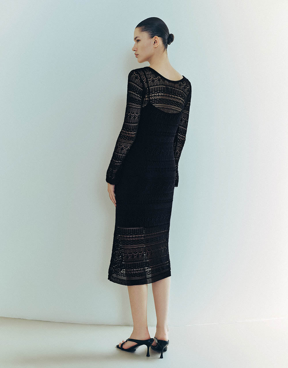 Crew Neck Knitted Skinny Dress