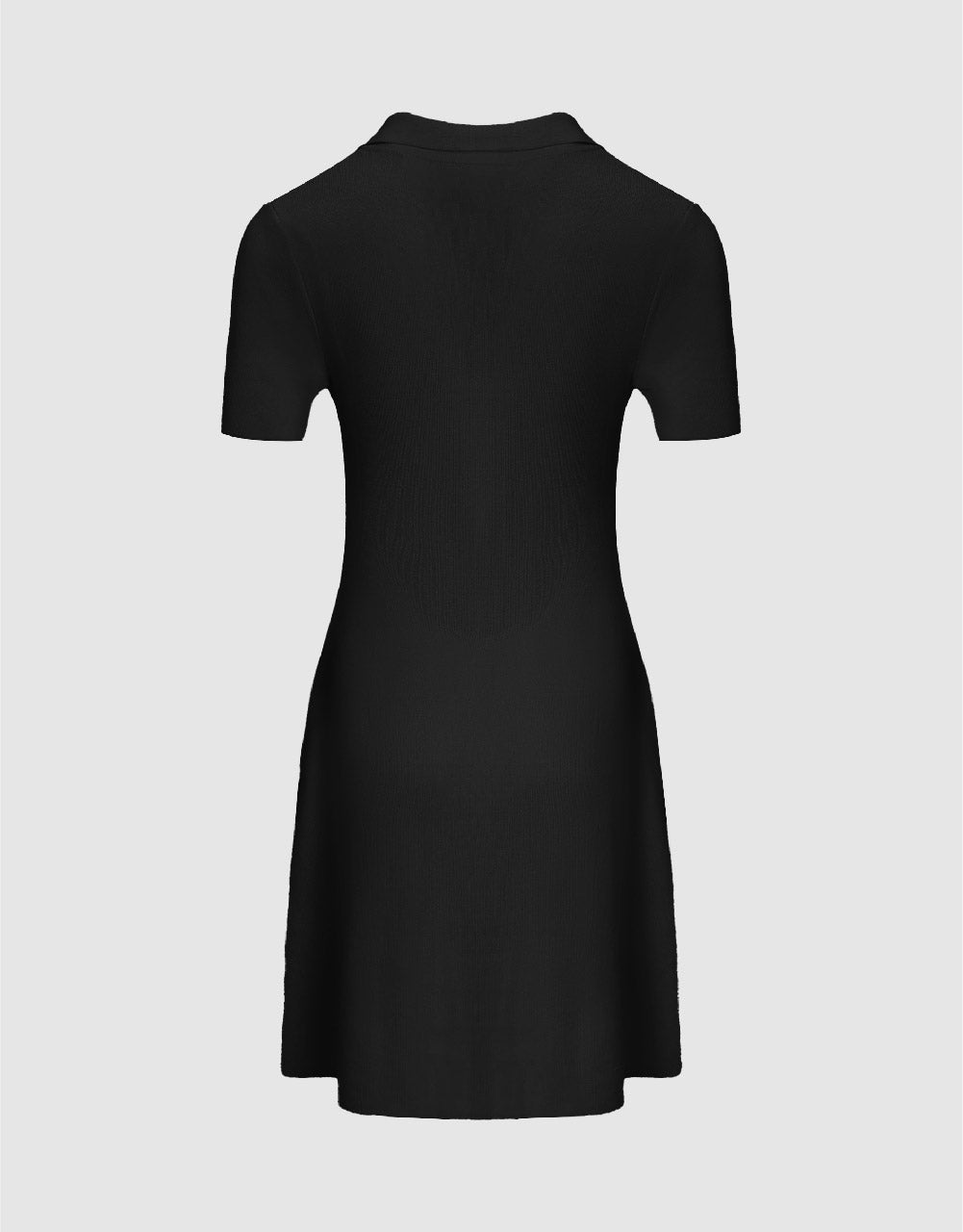 Knitted Skinny Polo Dress