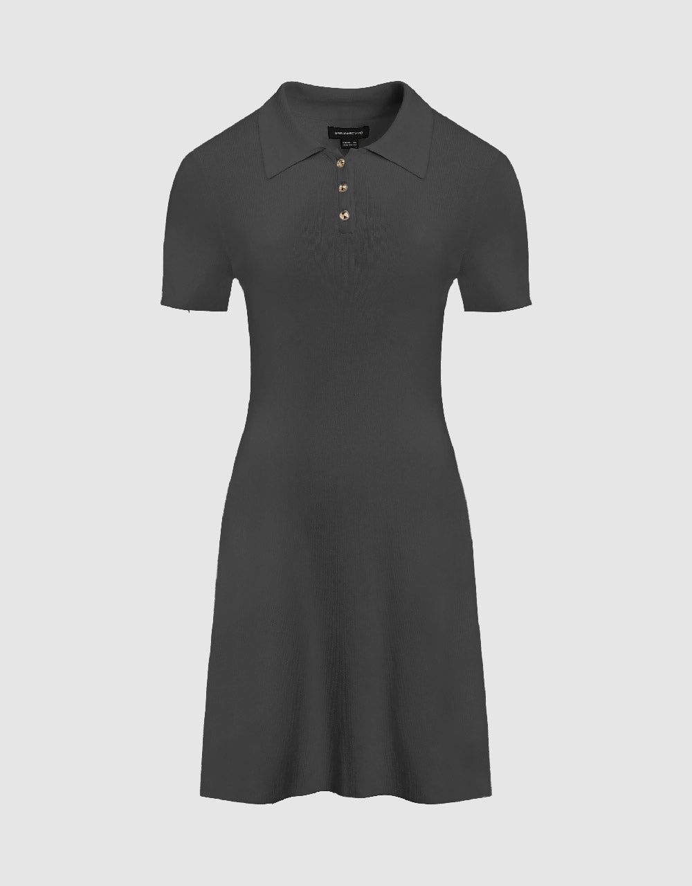 Knitted Skinny Polo Dress