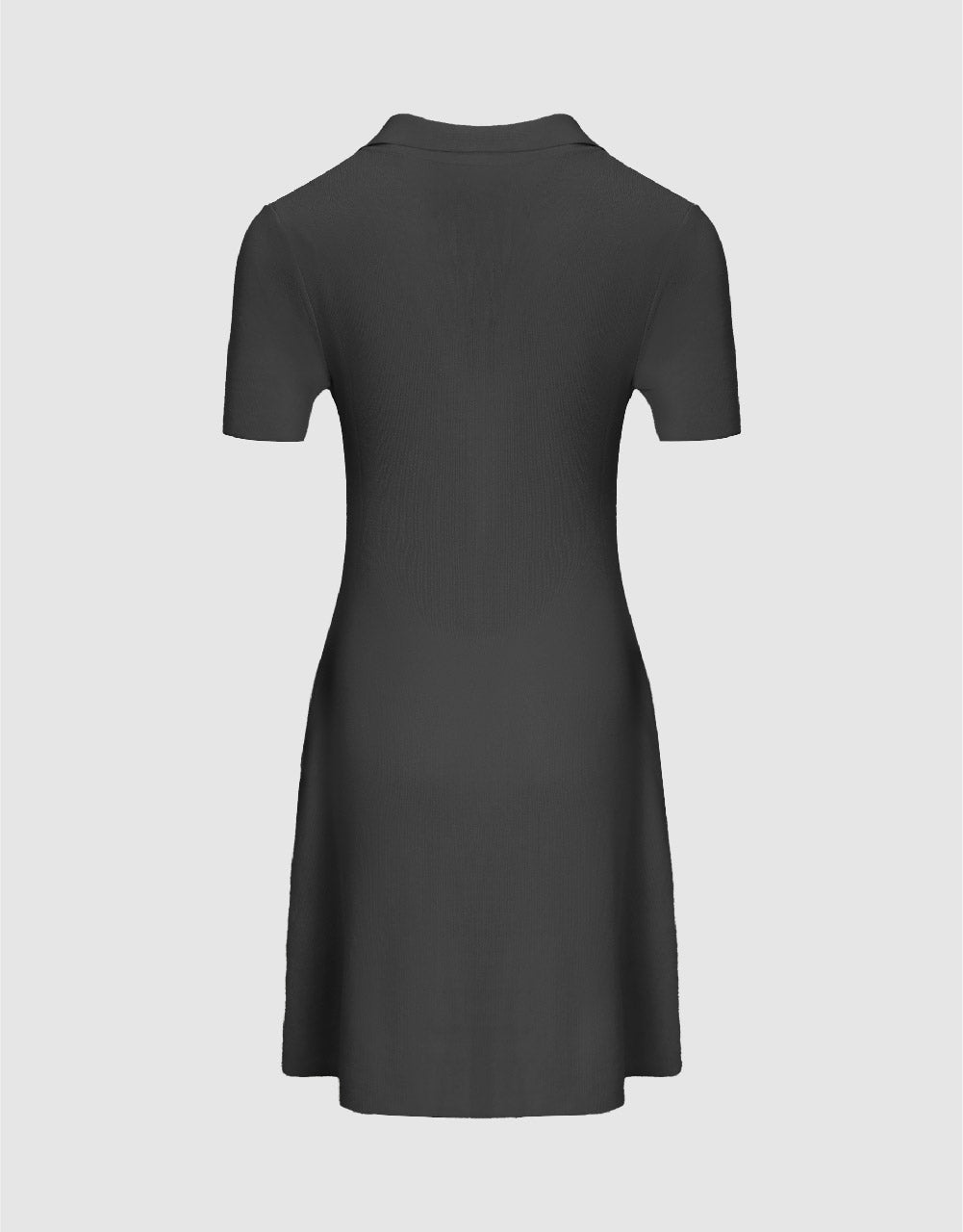 Knitted Skinny Polo Dress