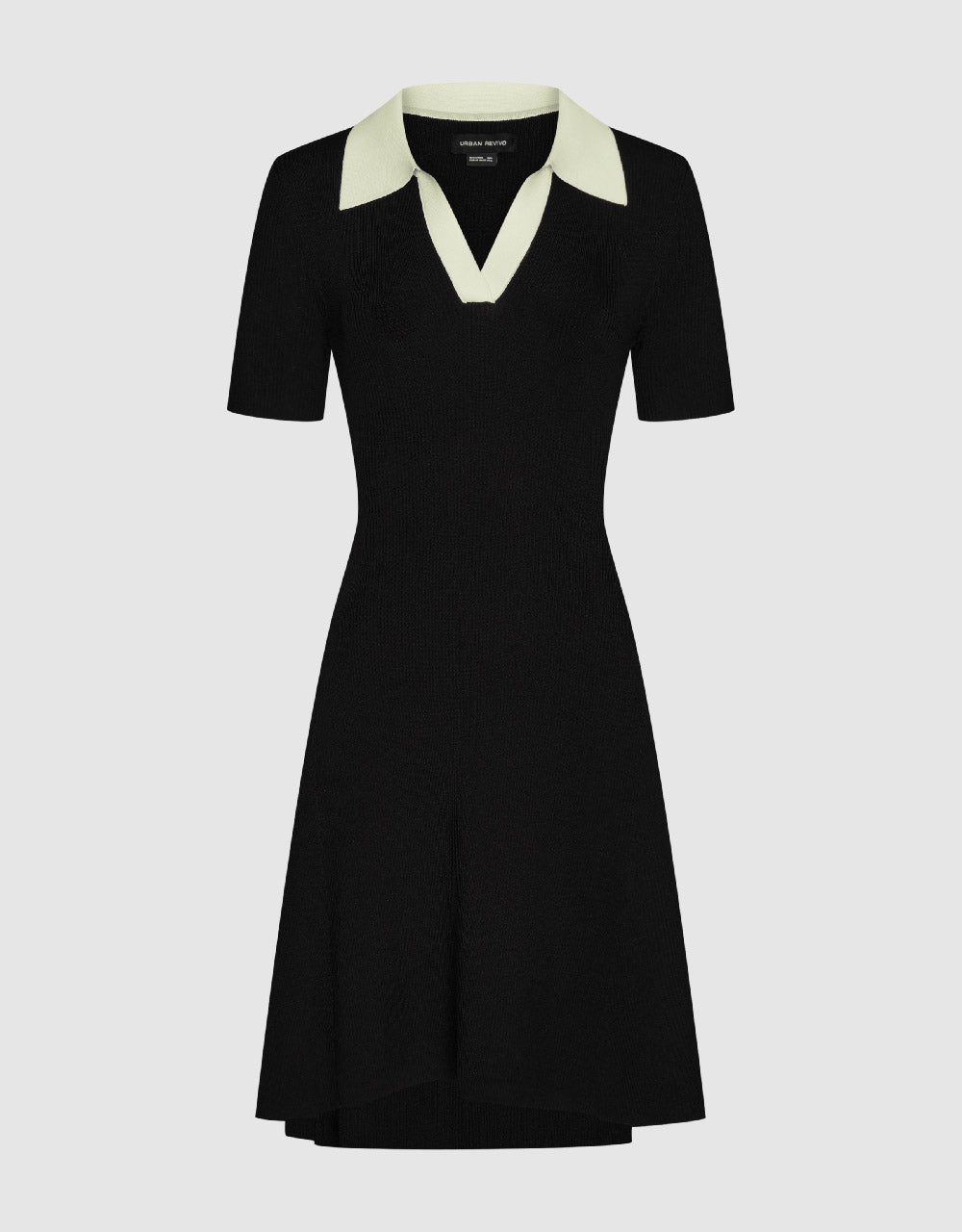 Sailor Collar Neck Knitted Dress