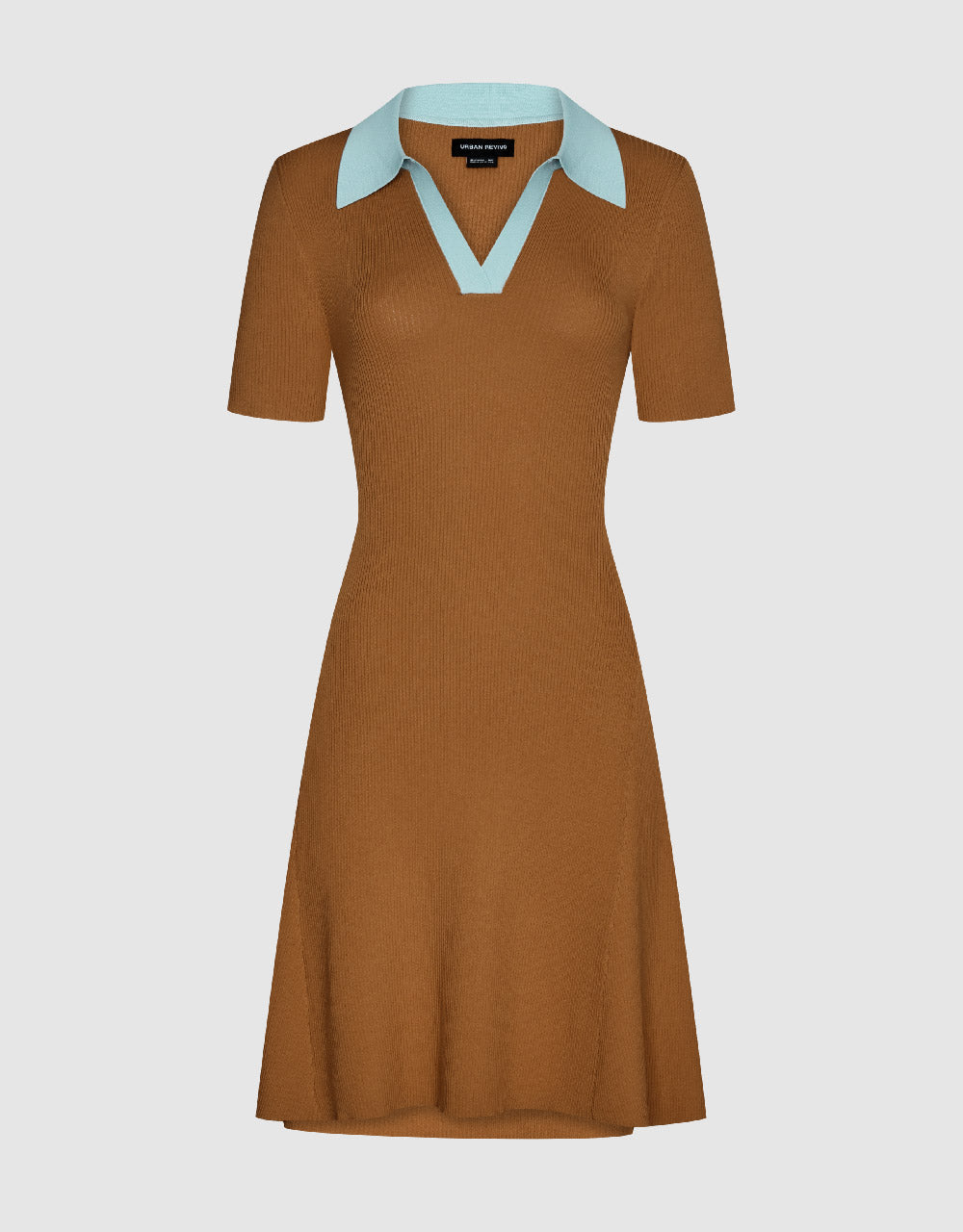 Sailor Collar Neck Knitted Dress