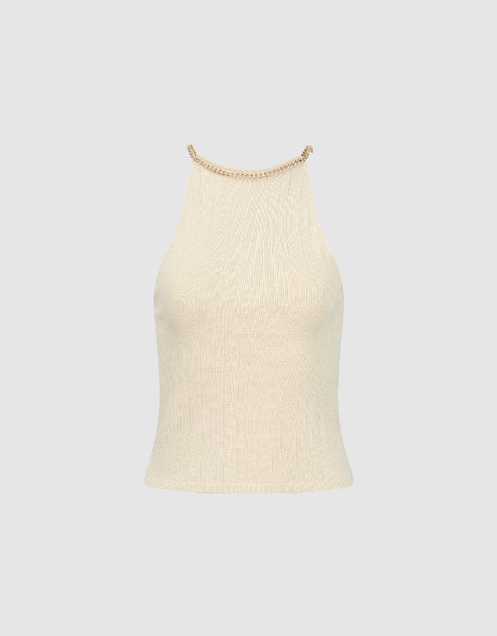 Halter Neck Knitted Tank Top