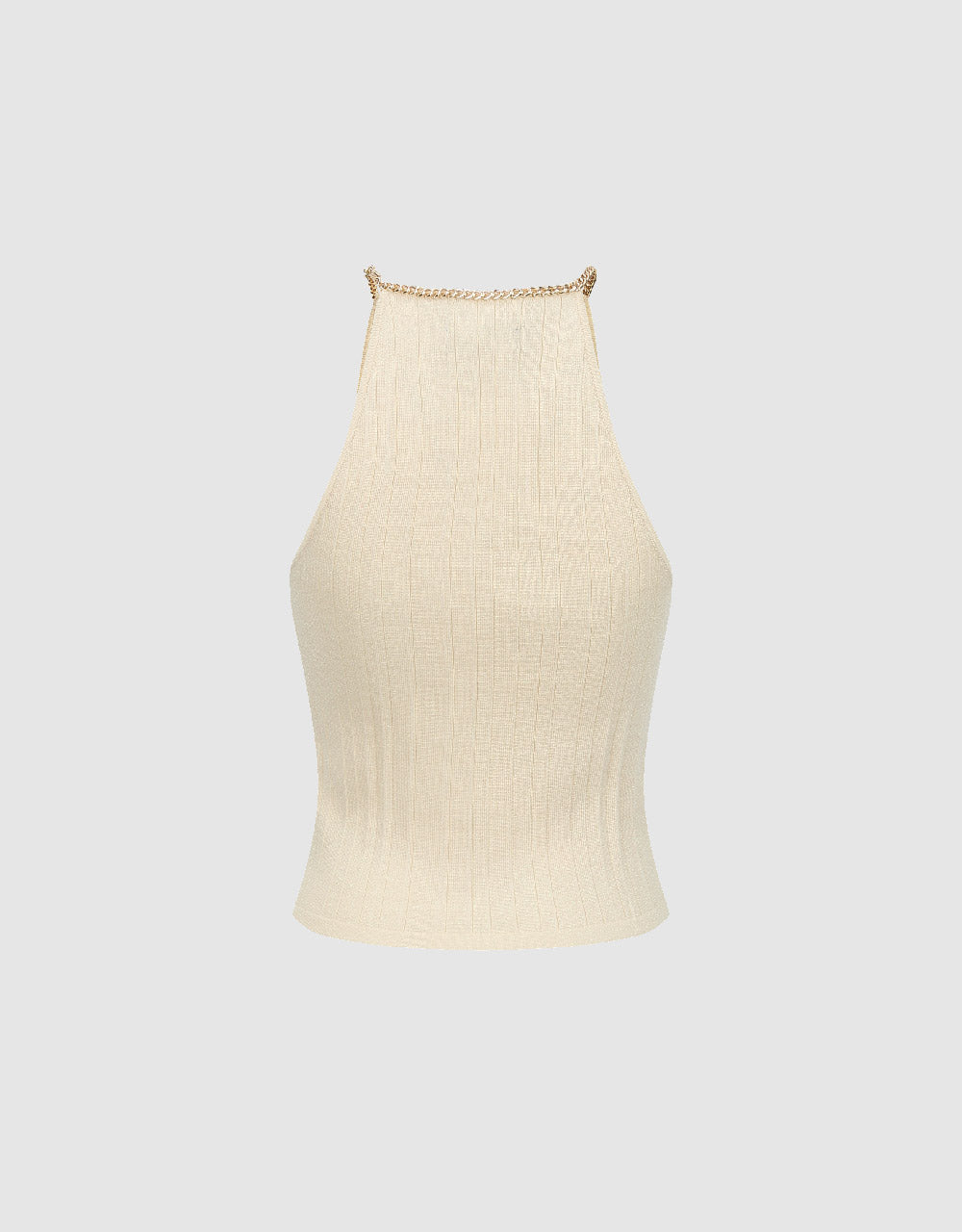 Halter Neck Knitted Tank Top