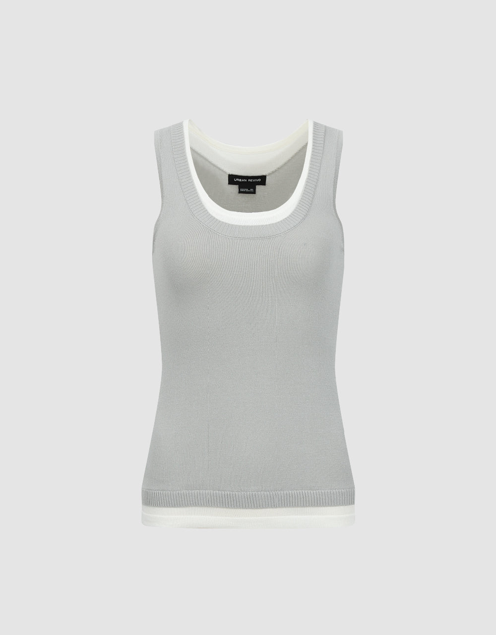 Crew Neck Knitted Tank Top