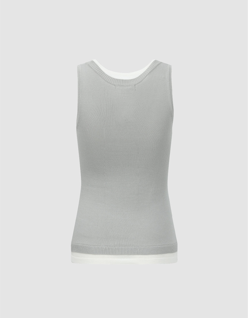 Crew Neck Knitted Tank Top