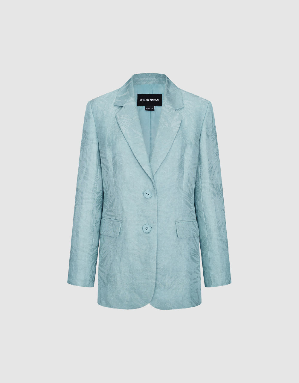 Pritned Notch Lapel Blazer