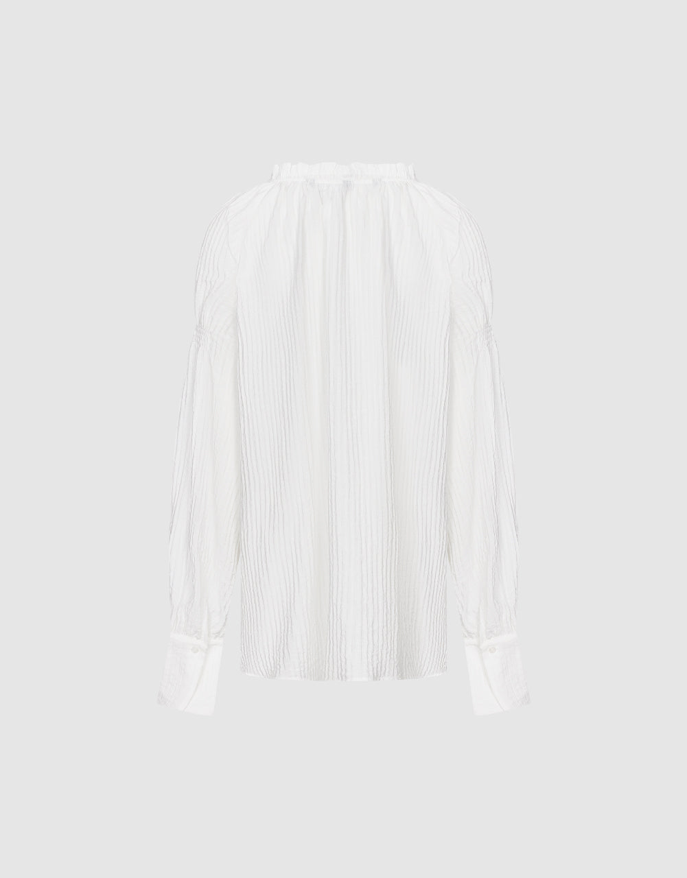 Raglan Sleeve Textured Overhead Shirt