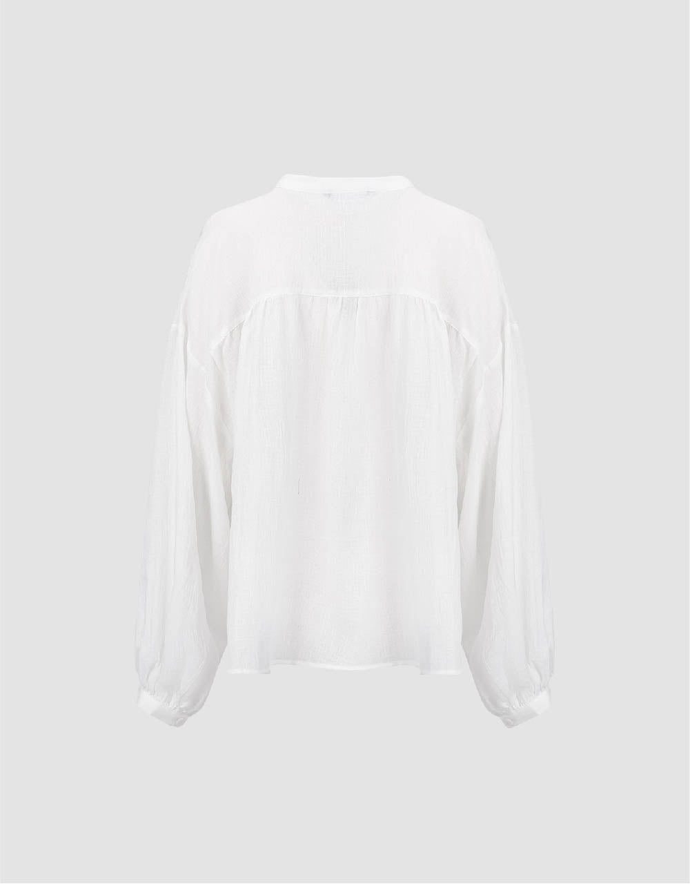 Crew Neck Straight Shirt