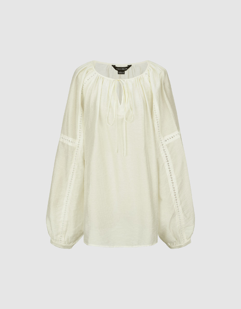 Raglan Sleeve Crew Neck Blouse