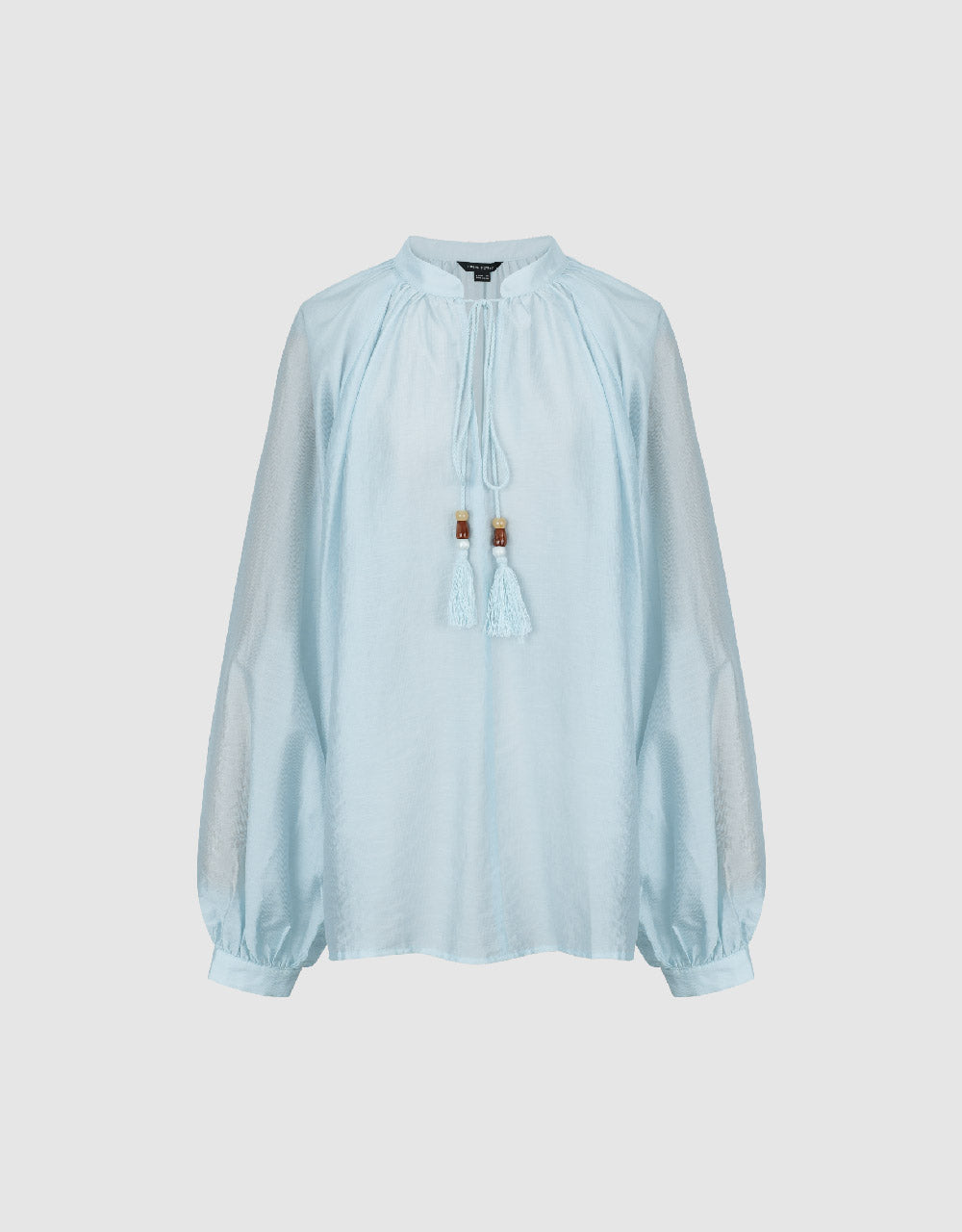 Tie Front Raglan Sleeve Blouse