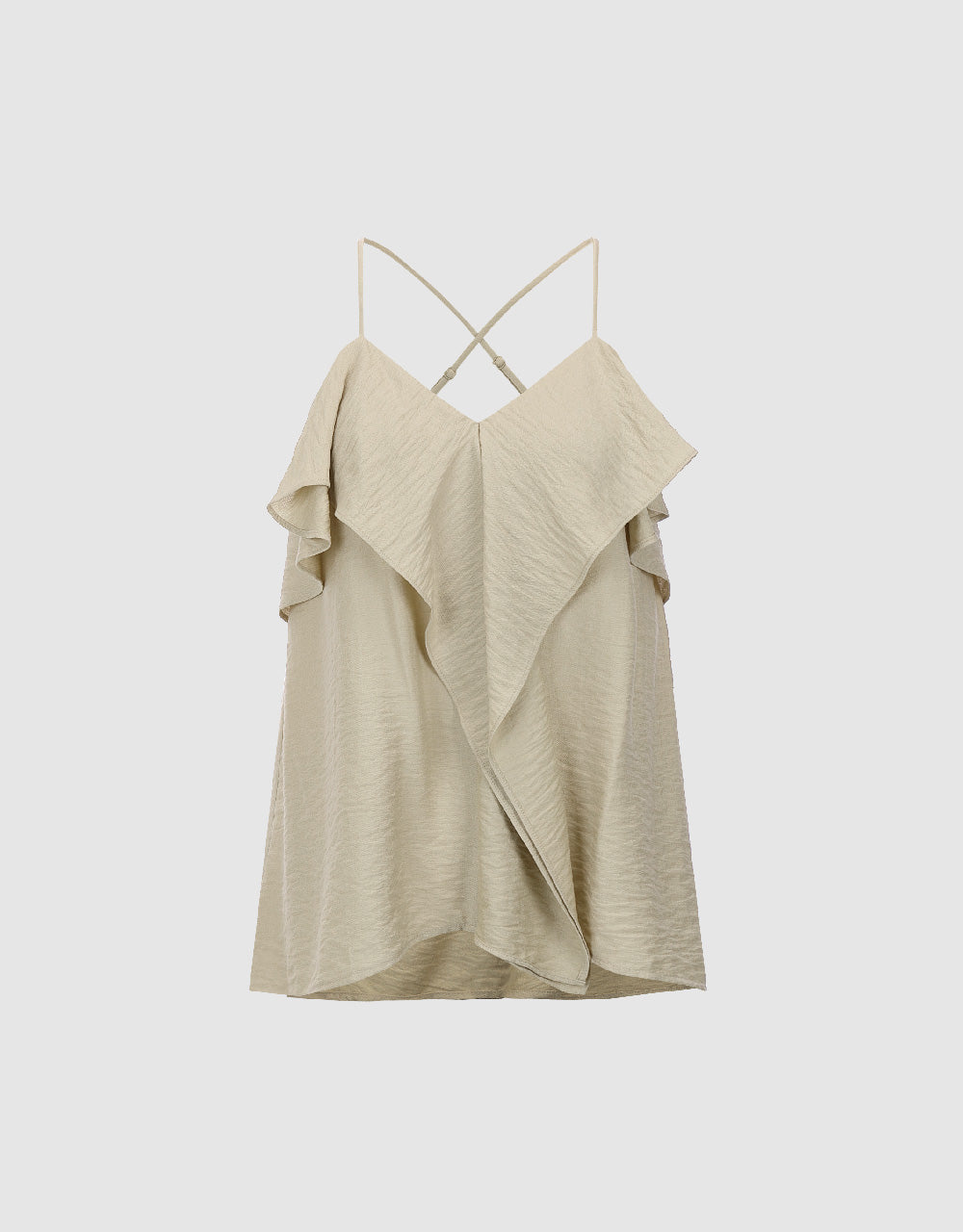 Ruffle Straight Cami Top