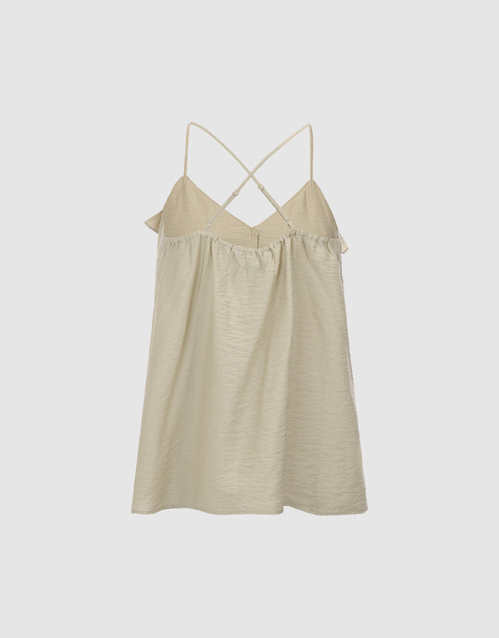 Ruffle Straight Cami Top