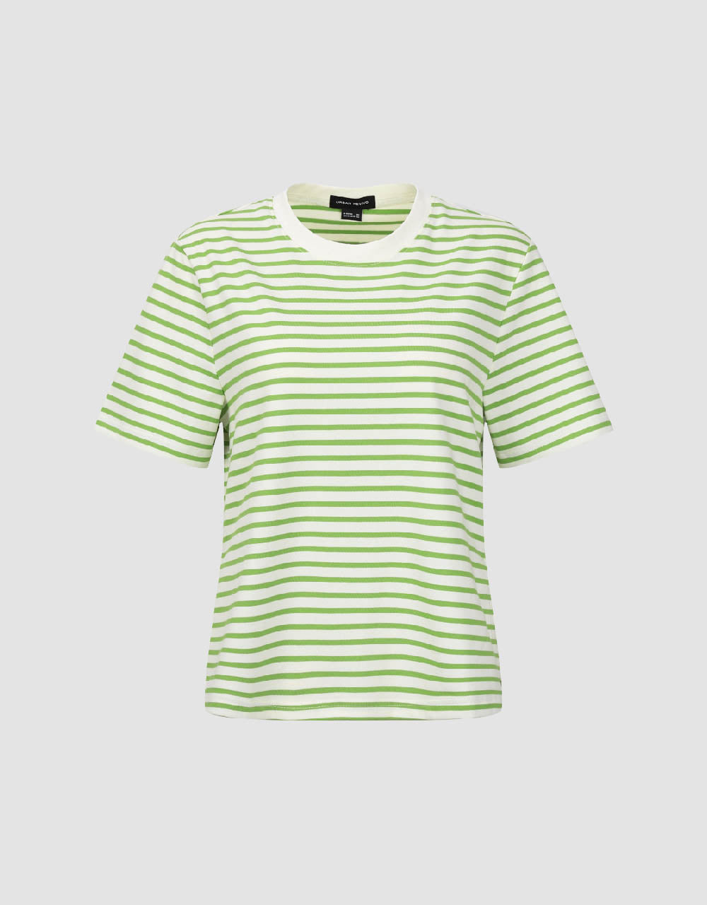 Striped Crew Neck Straight T-Shirt