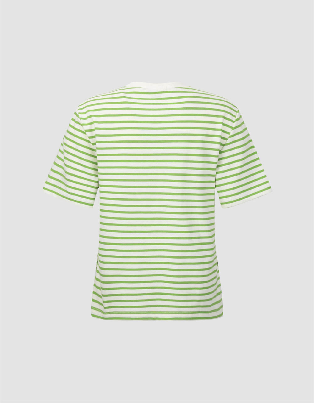 Striped Crew Neck Straight T-Shirt