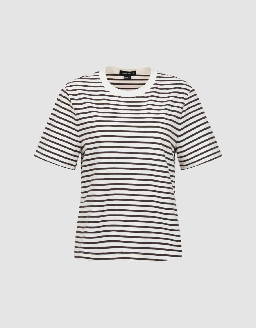 Striped Crew Neck Straight T-Shirt