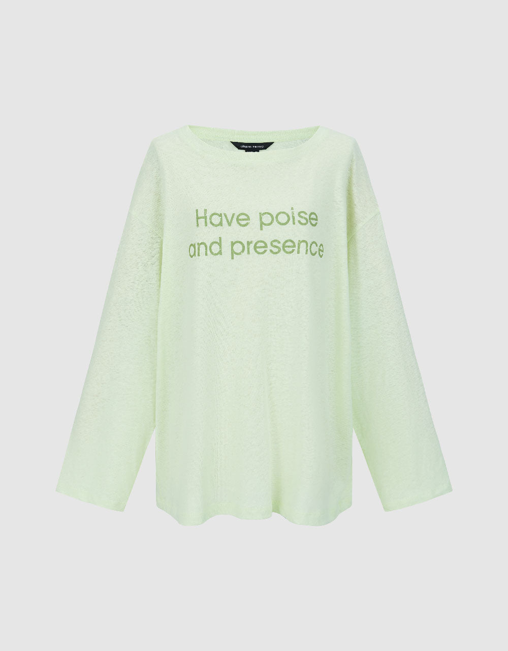 Letter Printed Crew Neck Loose T-Shirt