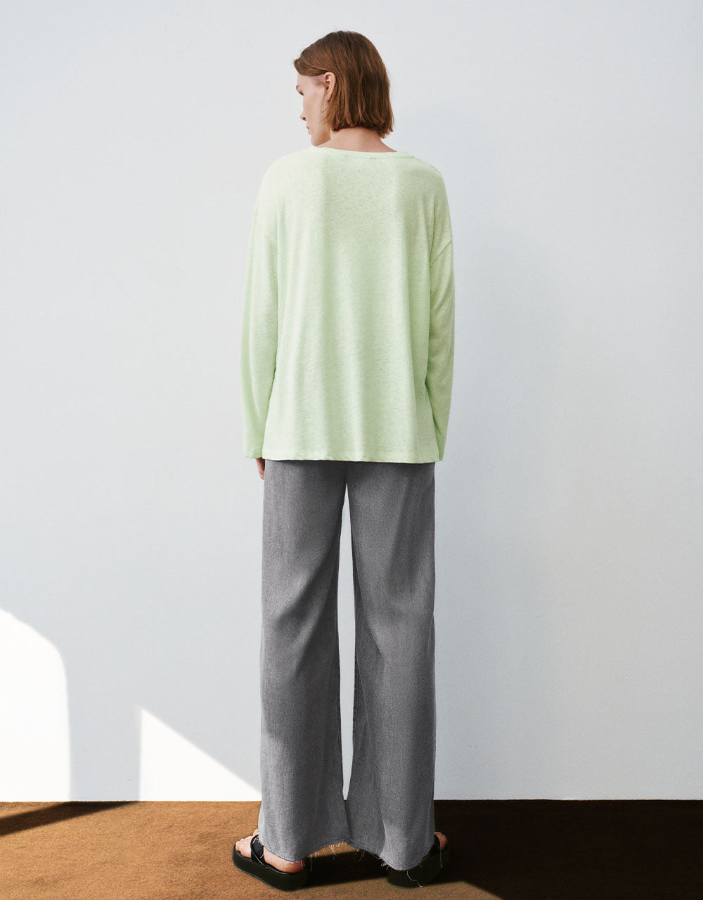 Letter Printed Crew Neck Loose T-Shirt