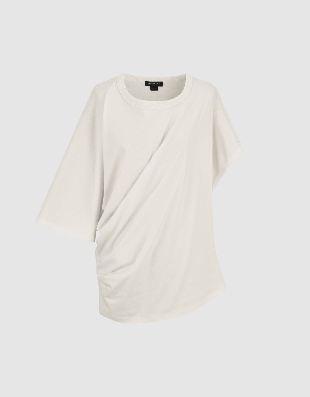 Asymmetric Crew Neck Loose T-Shirt