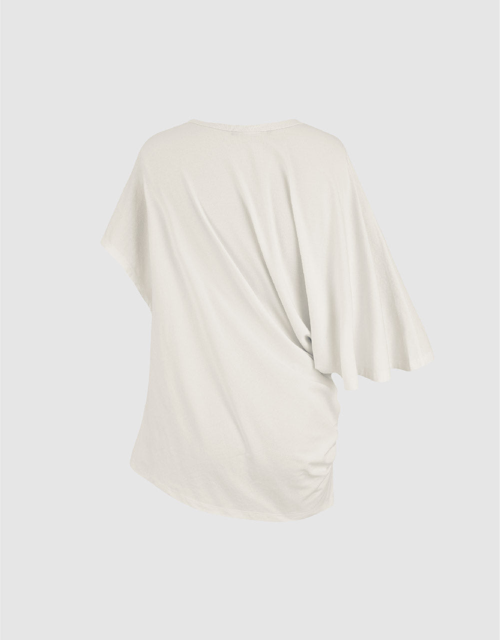 Asymmetric Crew Neck Loose T-Shirt